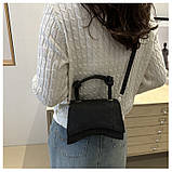 Жіноча сумка 8508 крос-боді чорна, фото 4