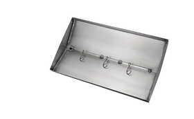 Коптильня гарячого копчення "L" з піддоном 1.5 мм, 2 яруси та 3 гачки + подарунок, фото 4