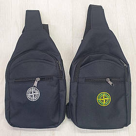 Чоловіча чорна сумка через плечі