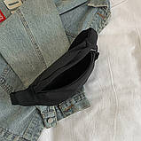 Поясна сумка бананка 10624 чорна, фото 6