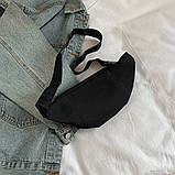 Поясна сумка бананка 10624 чорна, фото 7
