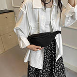 Поясна сумка бананка 10624 чорна, фото 8