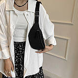 Поясна сумка бананка 10624 чорна, фото 9