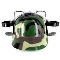 Шолом для пива з ліхтарем (синій)