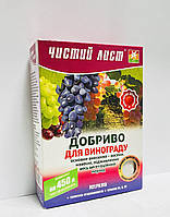 Удобрение «Чистый Лист» для винограда 300 г повышает урожайность, улучшает качество ягод, укрепляет лозу