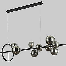 Чорна 120см люстра на 10 ламп "Bubbles" (918-LP267-10 BK+BK), фото 4