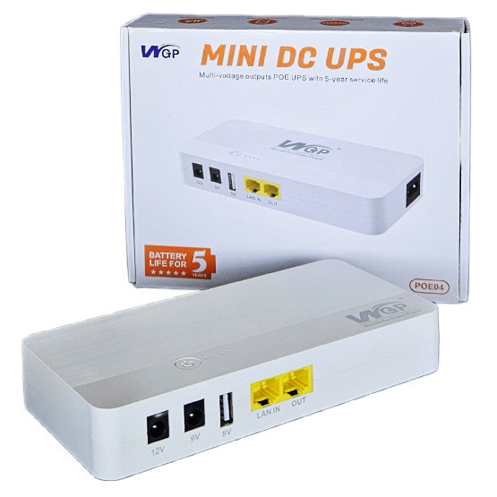 Безперебійник повербанк miniUPS WGP103-5912 10400mAh 25Вт для роутера
