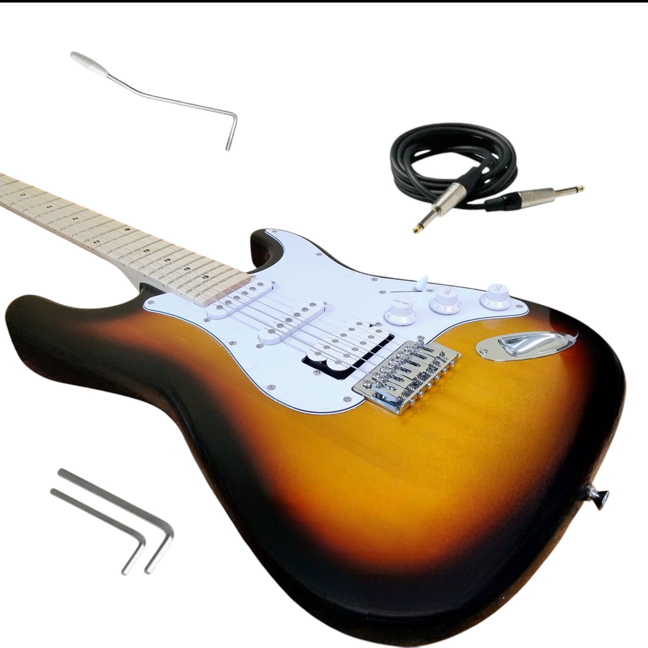 Електрогітара J8 ST42R / O3TS + ключі + кабель, фото 1