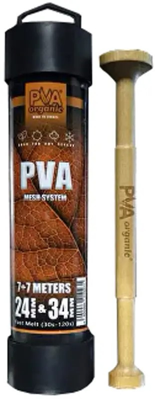 ПВА-система Katran PVA mesh system + wooden plunger 24+34mm 7+7m,3500.00.61, фото 1