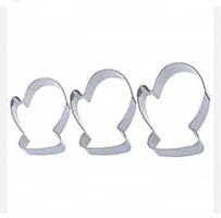 Набір вирубок з нержавіючої сталі Рукавиця ( 3 шт ) ТРЕНД!