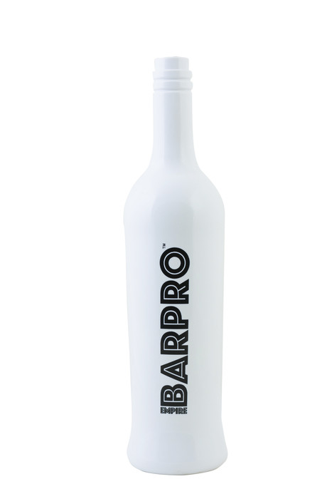 Пляшка для флейрингу білого кольору H 30 см BARPRO ( шт ) Тренд!
