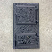 Дверка чавунна спарена Вікторія 29х50.5 см