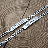 Срібний браслет з пластиною для гравіювання, фото 6