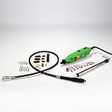 Гравірувальна машина Procraft PG400 (130 Вт) з насадками в кейсі + патрон. Гравер Прокрафт PG-400, фото 7