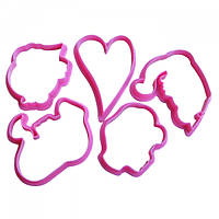 Форма пластикова для печіння Принцесі (5 шт.) Розпродаж!