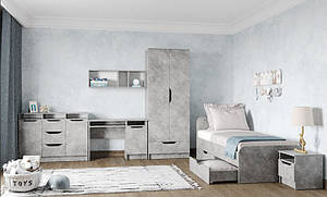 Сучасні модульні меблі спальня в дитячу підліткову кімнату для дівчинки хлопчика ДСП Лілу Мебель Стар
