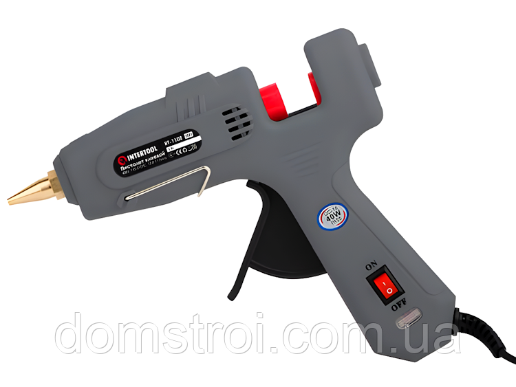 Пістолет клейовий 40(120) Вт 10.8-11.5 мм INTERTOOL RT-1102
