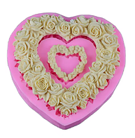 Силіконовий молд Серце в серці