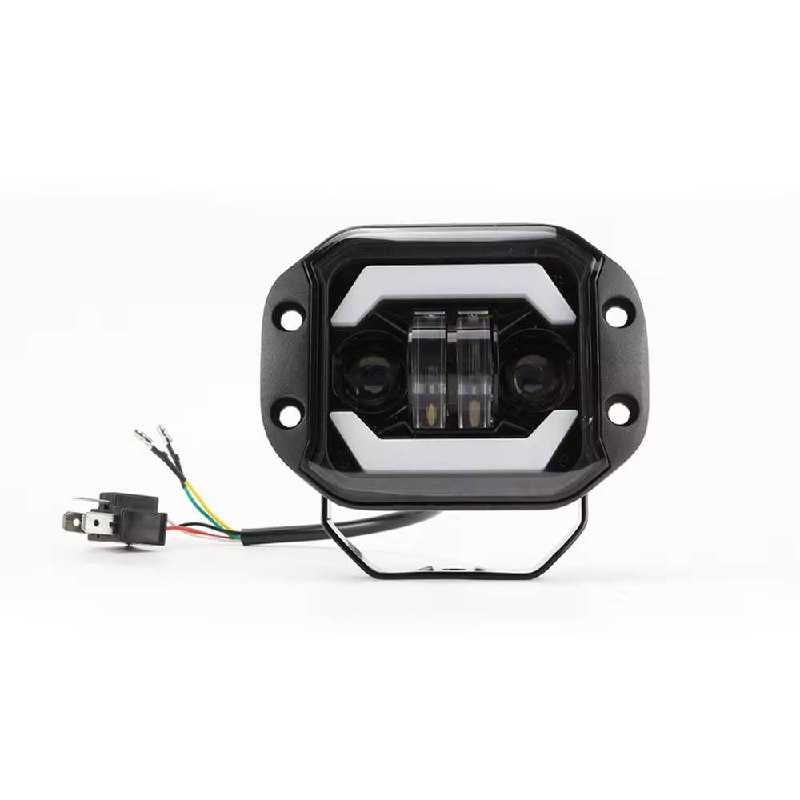 Led фара ближнього та далекого світла з функцією ДХО та повороту 40w 12-36v (122*92*53 мм), фото 1