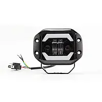 Led фара ближнього та далекого світла з функцією ДХО та повороту 40w 12-36v (122*92*53 мм)