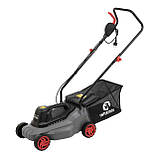 Електрична газонокосарка INTERTOOL DT-2260, газонокосарка 1.2 кВт, косарка з шириною захвату 320 мм riven, фото 2