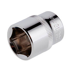 Головка шестигранна 3/8", 18 мм, Cr-V STORM INTERTOOL ET-0418 riven