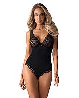 Еротический боди с доступом Obsessive L XL Черный. Боди больших размеров европейского качества XL