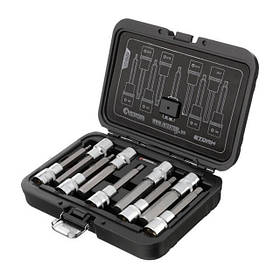 Набір біт HEX 1/2 "4-17, 100мм, S2, STORM INTERTOOL ET-8406 Набір спеціальних біт riven