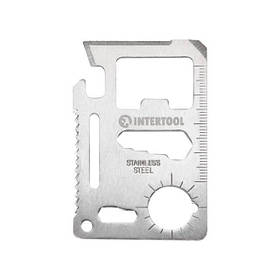Картка мультитул 11 в 1 INTERTOOL HT-0589 riven