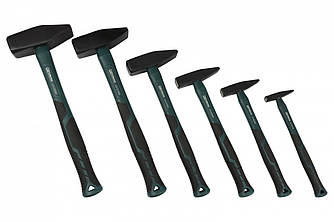 Набір молотків слюсарних GUT MECHANIC 6шт із скловолоконними ручками (2000,1500, 1000, 500, 300,100г) LHS10006