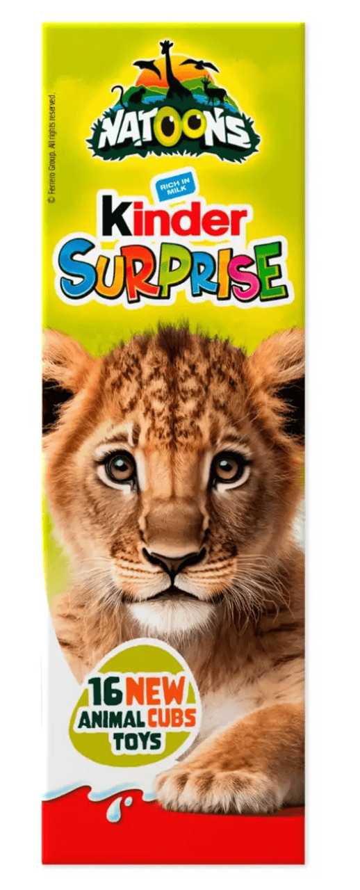 Набір шоколадних яєць Kinder Surprise Chocolate Natoons 4x20г, фото 1