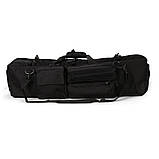 Сумка чохол для зброї M249 100 см рюкзак збройовий чорний, фото 4