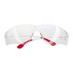 Окуляри захисні прозорі, матеріал лінз - полікарбонат, матеріал завушників - полікарбонат, захист від удару riven