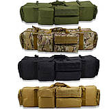 Сумка чохол для зброї M249 100 см рюкзак збройовий чорний, фото 7