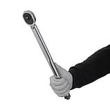 Динамометричний ключ INTERTOOL ET-6094SP,Ключ динамометричний 1/2", 28-210 Нм, перехідник 1/2"*3/8", подовжувач 125 мм * 1/2" INTE, фото 7