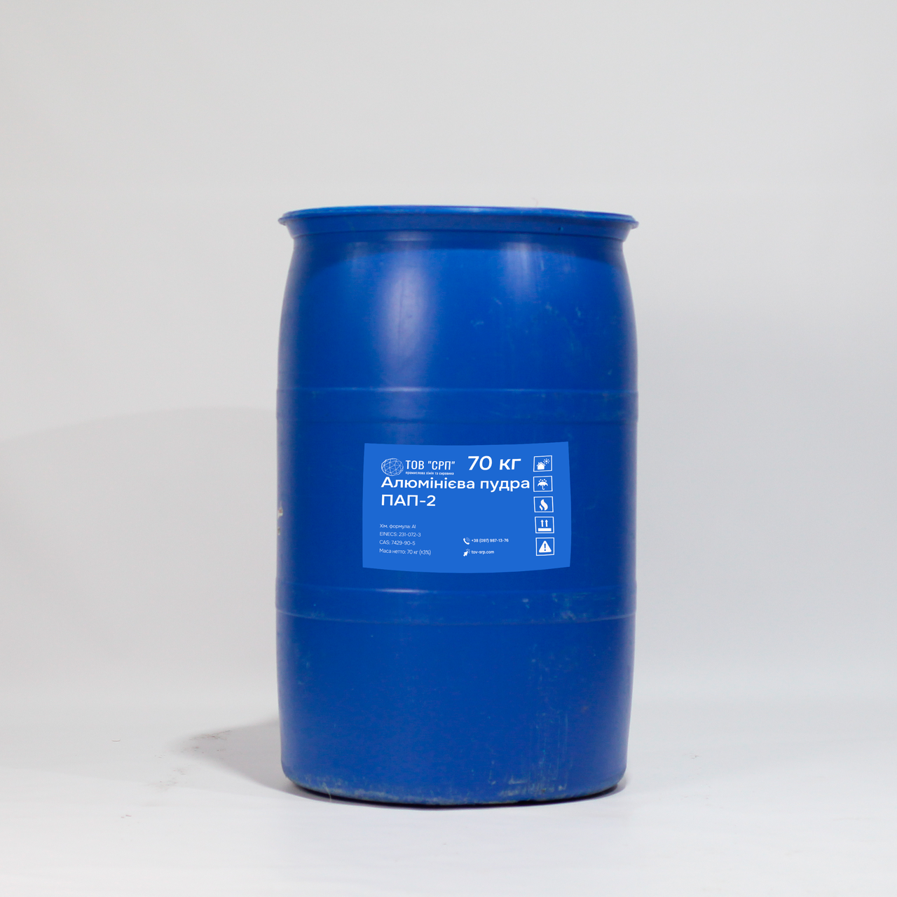 Алюмінієва пудра ПАП-2 (серебрянка) (в барабанах 70 кг)