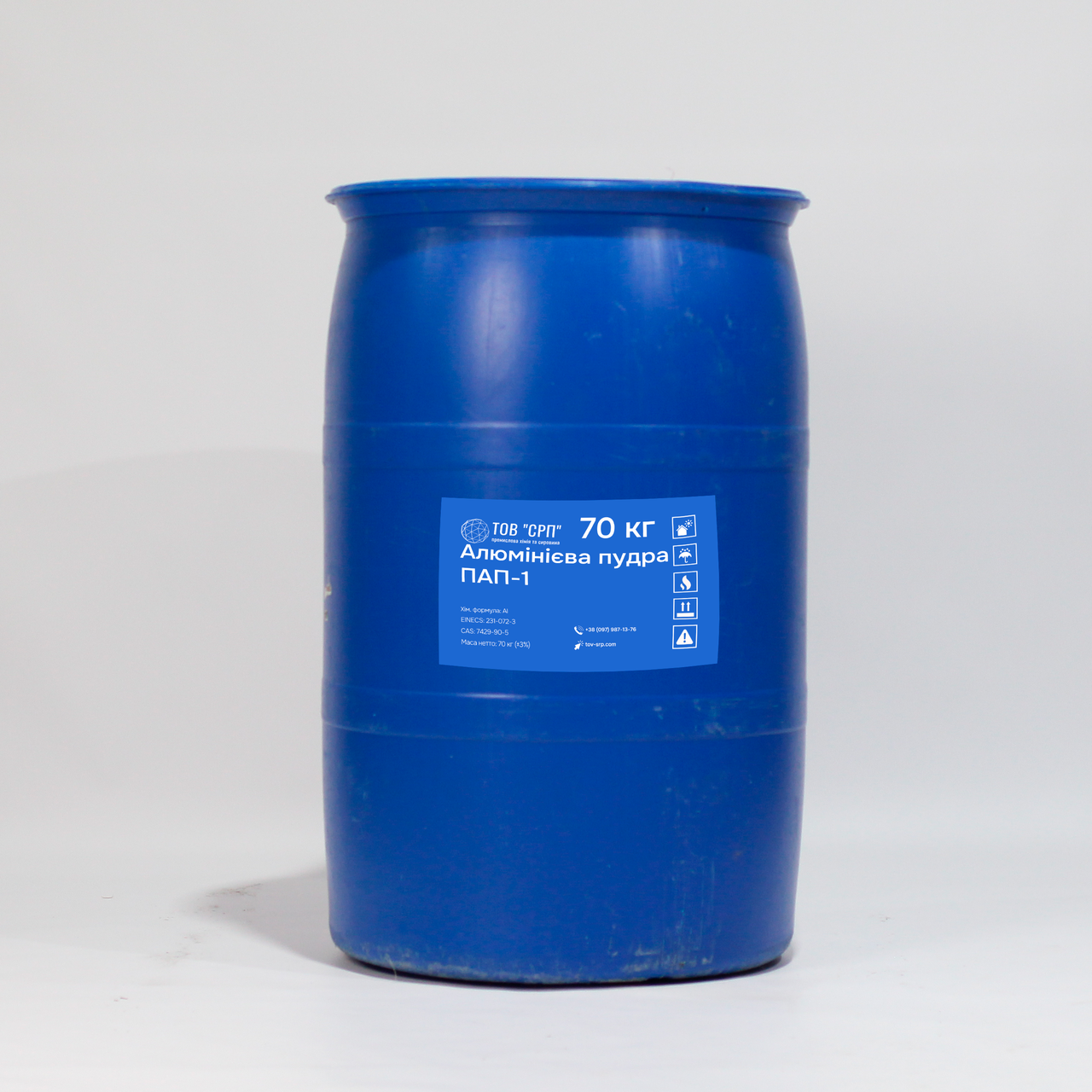 Алюмінієва пудра ПАП-1 (серебрянка) (в барабанах 70 кг)