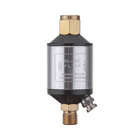 Міні-фільтр для фарбувального пістолета 1/4" в металевому корпусі INTERTOOL PT-1403 Мініфільтр для пістолета riven