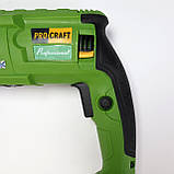 Перфоратор Procraft BH1400 (790 Вт, 3.0 Дж, SDS PLUS) у кейсі. Перфоратор Прокрафт BH-1400, фото 4