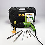 Перфоратор Procraft BH1400 (790 Вт, 3.0 Дж, SDS PLUS) у кейсі. Перфоратор Прокрафт BH-1400, фото 7