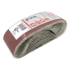 Стрічка шліфувальна 75*457 мм, зерно 150, уп. 10 шт INTERTOOL BT-0315 riven