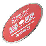 Диск відрізний алмазний по плитці, з суцільною крайкою, 180мм, 22-24% INTERTOOL CT-3009 riven, фото 3