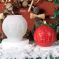 Молд для свічки «Олені у лісі», дуже м'який та еластичний платиновий силікон. Мод. 73