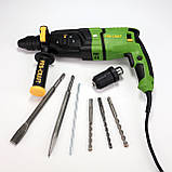 Перфоратор Procraft BH1100DFR (900 Вт, 3.2 Дж, SDS PLUS) у кейсі. Перфоратор Прокрафт BH-1100 DFR, фото 5