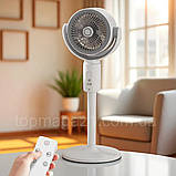 Підлоговий вентилятор Midsummer 10 Вт телескопічний вентилятор з USB-живленням та дистанційним керуванням, фото 4