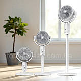 Підлоговий вентилятор Midsummer 10 Вт телескопічний вентилятор з USB-живленням та дистанційним керуванням, фото 3
