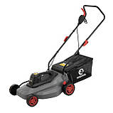 Газонокосарка електрична INTERTOOL DT-2262, газонокосарка 1.8 кВт, косарка з шириною захвату 400 мм riven, фото 2
