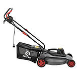 Газонокосарка електрична INTERTOOL DT-2262, газонокосарка 1.8 кВт, косарка з шириною захвату 400 мм riven, фото 4