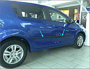 Молдинги на двері для Сhevrolet Aveo T300 5-дверний хетчбек 2011-2017