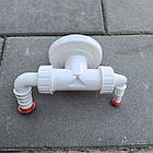 Сифон для під'єднання пральної машини та сушильної машини., зі зворотним клапаном.